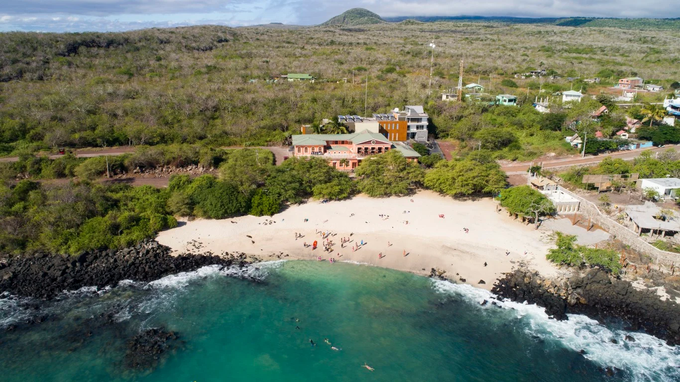 Vista aérea de Playa Mann